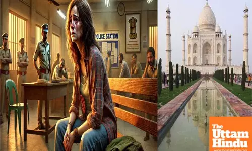 10,000 KM Journey Ends in Tears: Distressed Canadian Tourist Seeks Help from Agra Police After Taj Mahal Trip