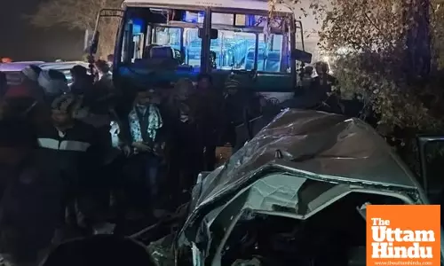 Tragic Accident: Five Family Members Killed in Car-Bus Collision in Rajasthan