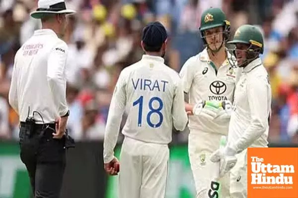 Virat Kohlis Heated Clash with Australian Batsman Shocks Fans, Gets Penalized – Watch the VIDEO Virat Kohlis Heated Clash with Australian Batsman Shocks Fans, Gets Penalized – Watch the VIDEO