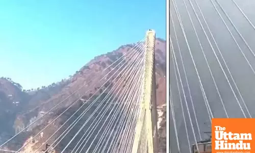 Railways completes trial run on J&Ks cable-stayed Anji Khad Bridge