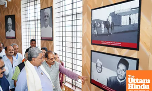 Belagavi: Karnataka Chief Minister Siddaramaiah inaugurates the memorial hall and photo gallery of Freedom Fighter Gangadhar Rao Deshpande