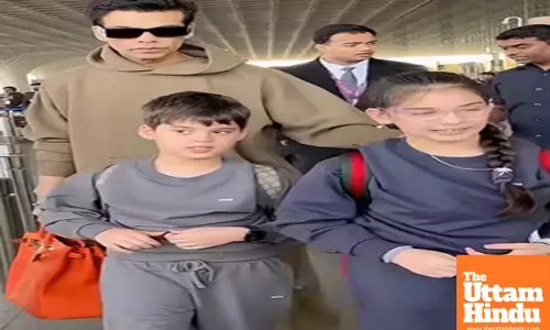 Karan Johar takes off for a New Year vacation with his kids
