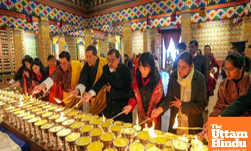 Thimphu: A special prayer ceremony is held at the Kuenrey of Tashichhodzong to pay tribute to former PM Manmohan Singh