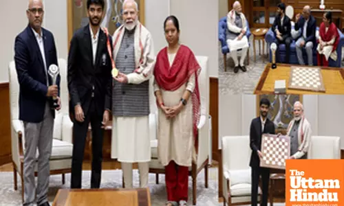 PM Modi meets World Chess Champion D. Gukesh, calls him Indias pride