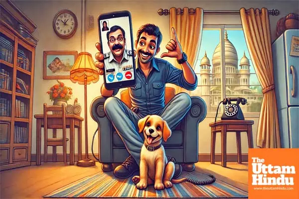 Yeh lijiye, sir. Aagya main camera ke saamne: Mumbai Man Outsmarts Scammer Cop with Puppy in Viral Hit: WATCH Yeh lijiye, sir. Aagya main camera ke saamne: Mumbai Man Outsmarts Scammer Cop with Puppy in Viral Hit: WATCH