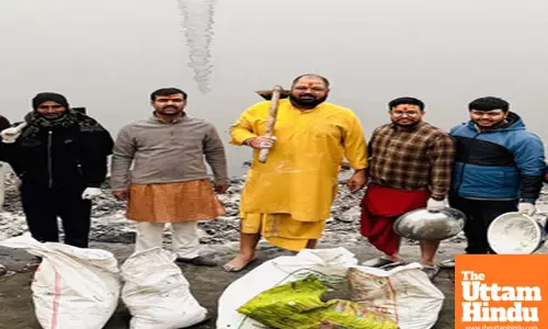Powerlifter-turned-shooter Gaurav Sharma begins clean-up drive at Yamuna ghats