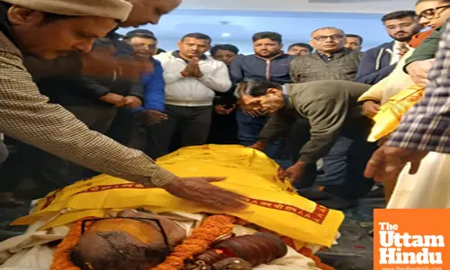 Patna: Funeral procession for Acharya Kishore Kunal