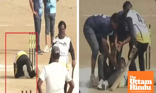 Cricketer Dies Suddenly from Heart Attack During Match, Watch the Footage