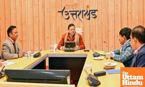 Dehradun: Uttarakhand CM Pushkar Singh Dhami chairs a high-level meeting