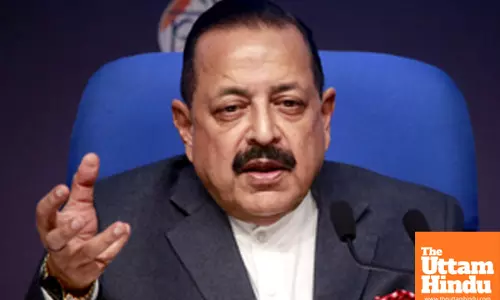 New Delhi: Union Minister of State for Science and Technology Jitendra Singh addresses a press conference