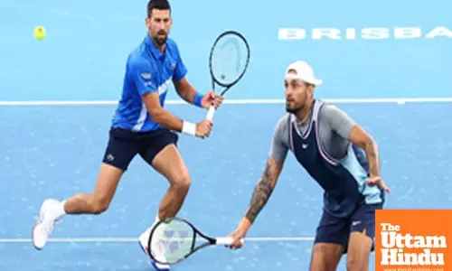 Brisbane International Kyrgios-Djokovic lose in doubles, Dimitrov books QF spot