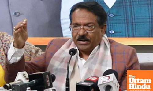 New Delhi: MOS Harsh Malhotra addresses a press conference