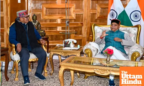 Shimla: Punjab Governor Gulab Chand Kataria meets Himachal Pradesh Governor Shiv Pratap Shukla