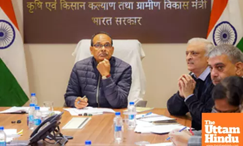 New Delhi: Union Agriculture Minister Shivraj Singh Chouhan chairs a review meeting