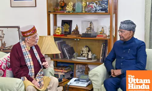 New Delhi: Former President Ram Nath Kovind visits veteran BJP leader Murli Manohar Joshi