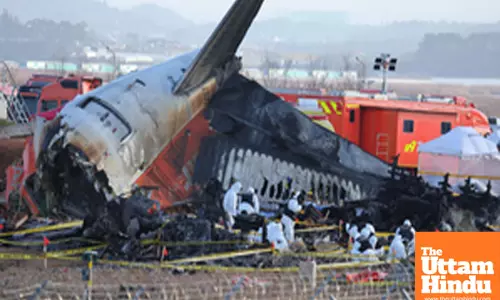 Two engines of crashed Jeju Air jet moved to hangar for investigation