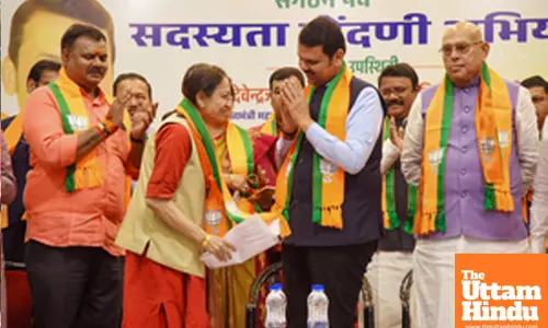 Nagpur: Maharashtra CM Devendra Fadnavis attends the BJPs membership drive launch event