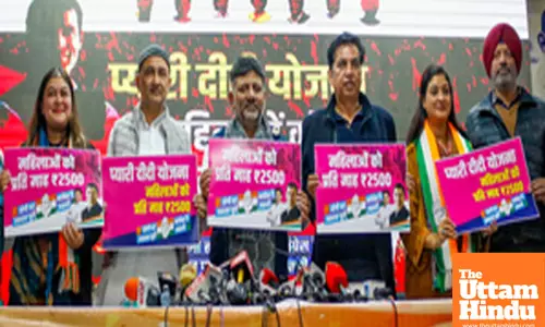 New Delhi: Congress Party Launches Pyari Didi Yojna