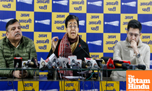 New Delhi: AAP Leaders address a press conference