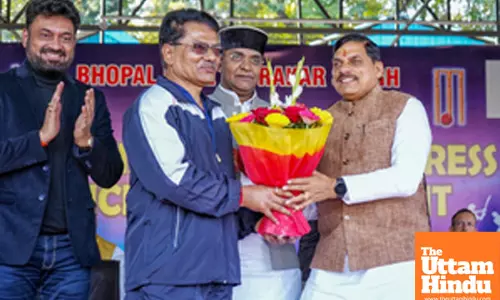 Bhopal: Madhya Pradesh CM Mohan Yadav inaugurates the Inter Press Cricket Tournament