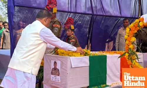 Dantewada: CM Vishnu Deo Sai pays tribute to the soldiers martyred in the recent IED blast