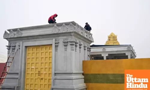 Prayagraj: Preprations are underway near the Sangam ahead of the Maha Kumbh Mela 2025
