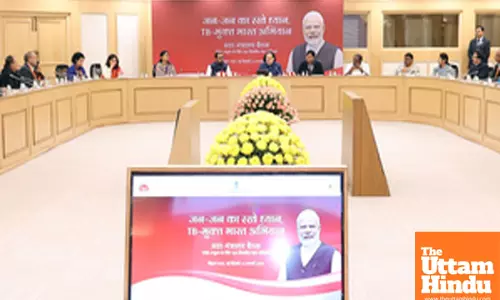 New Delhi: Union Minister JP Nadda chairs the Joint Strategy Meeting with Line Ministries for the TB Mukt Bharat Abhiyan – 100 Days Intensified Campaign