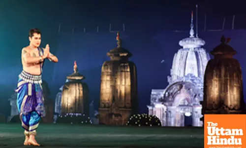 Bhubaneswar: An artist performs a traditional Odissi dance during the inauguration of the Mukteswar Dance Festival