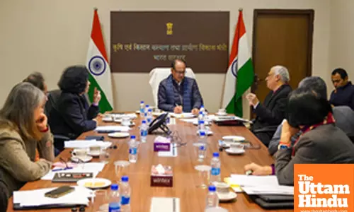 New Delhi: Union Minister Shivraj Singh Chouhan chairs a meeting regarding upcoming budget