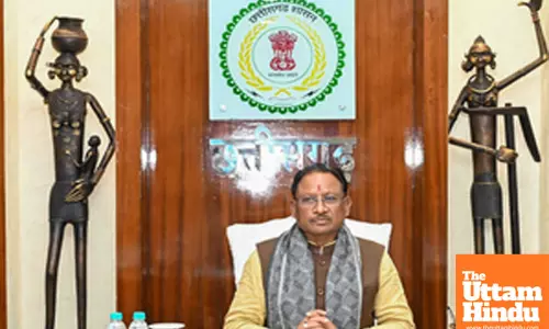 Raipur: Chhattisgarh Chief Minister Vishnu Deo Sai chairs a meeting