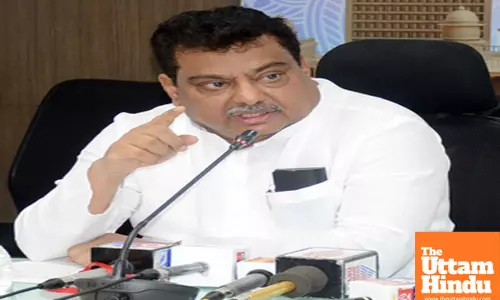 Bengaluru: MB Patil, Minister of Large and Medium Scale Industries, addresses a press conference