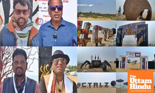 Puri beach festival: Sculptures made from waste materials a big draw