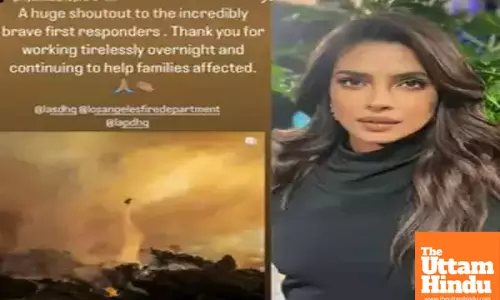 Priyanka Chopra gives a shout out to ‘brave’ first responders