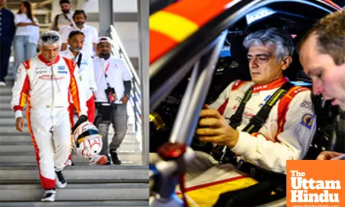 Ajith practices driver change drills; All set for 24H Dubai 2025