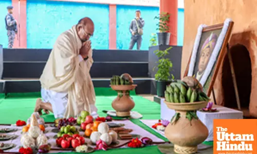 Langthabal: Chief Minister N. Biren Singh attends the event marking the death anniversary of Maharaja Gambhir Singh