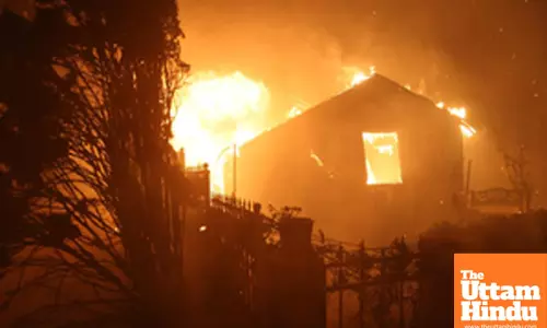 Los Angeles: A house is engulfed by the flames on the site of the Palisades fire in Pacific Palisades, Los Angeles County, California