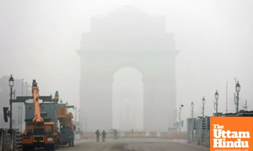 New Delhi: Preparations are underway at India Gate for the upcoming Republic Day parade