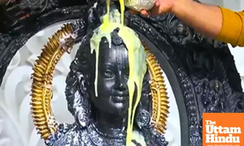 Ayodhya: Ram Lalla Mahabhishek performed at Ram Janmabhoomi Temple