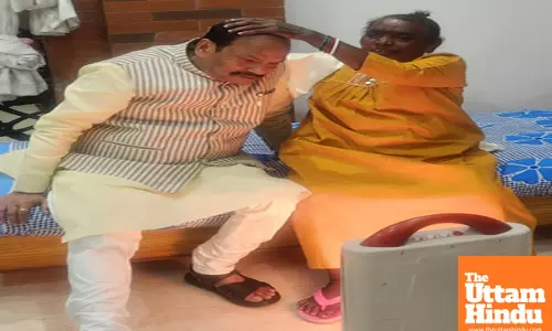 Ranchi: Former Jharkhand Chief Minister and BJP leader Raghubar Das at Shibu Sorens residence