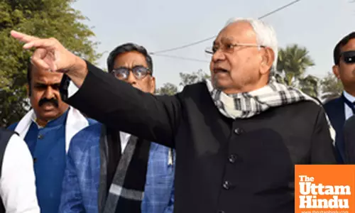 Darbhanga: Bihar Chief Minister Nitish Kumar interacts with people during the Pragati Yatra