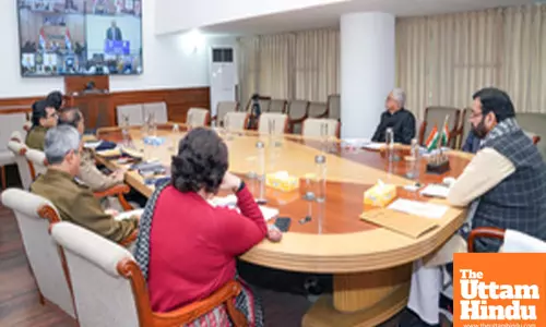 Chandigarh: Haryana CM Nayab Singh Saini attends Regional Conference via Video conferencing