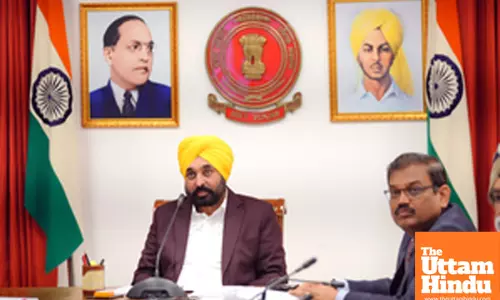 Chandigarh: Punjab CM Bhagwant Mann attends Regional Conference via Video conferencing