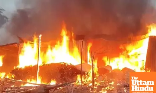 Massive Fire Breaks Out in Furniture Warehouse in Thane, 6-7 Shops Burned; Watch VIDEO