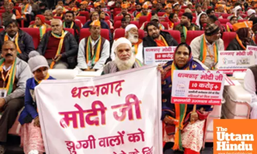 New Delhi: BJP’s Jhuggi Basti Pradhan Sammelan