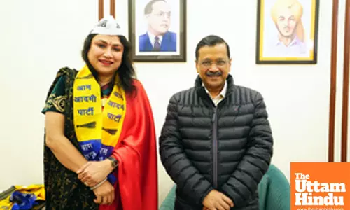 New Delhi: Priyanka Agarwal, Senior Vice President of Delhi Mahila Congress joins (AAP)