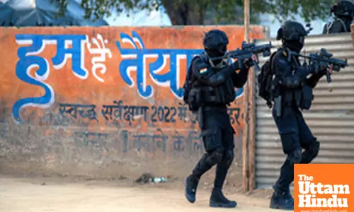 Prayagraj: NSG commandos conduct a mock drill as part of the preparations for the Maha Kumbh 2025