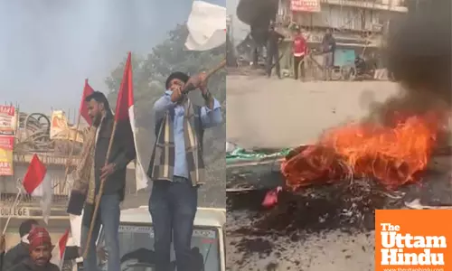 Bihar bandh: Pappu Yadav leads protests, roads blocked, tyres burned demanding cancellation of BPSC exam