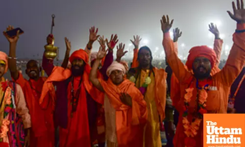 Prayagraj: Sadhus (Holy Men) at the Triveni Sangam