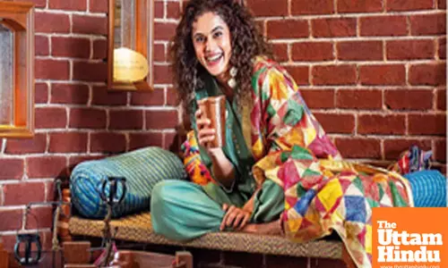 Taapsee Pannu celebrates Lohri on sets of ‘Gandhari’