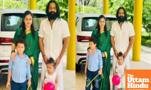 Rishab Shetty celebrates Makar Sankranti with family, shares pictures in traditional attires